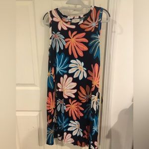 Loft outlet women’s Large cotton swing dress. Knit fabric. Very pretty